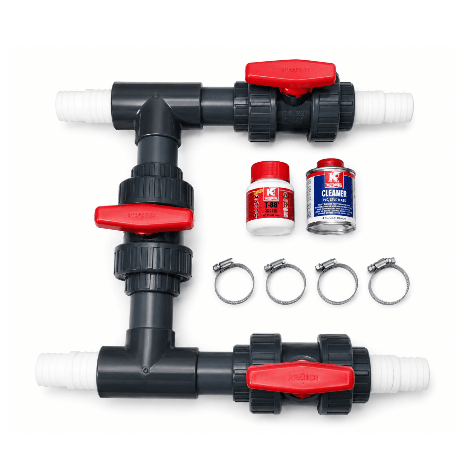 Hosetail to 50mm Bypass Kit for Above Ground Pools
