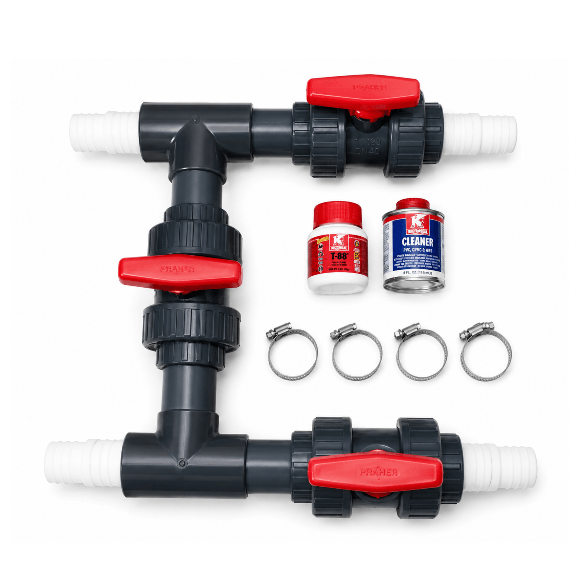 Hosetail to 50mm Bypass Kit for Above Ground Pools