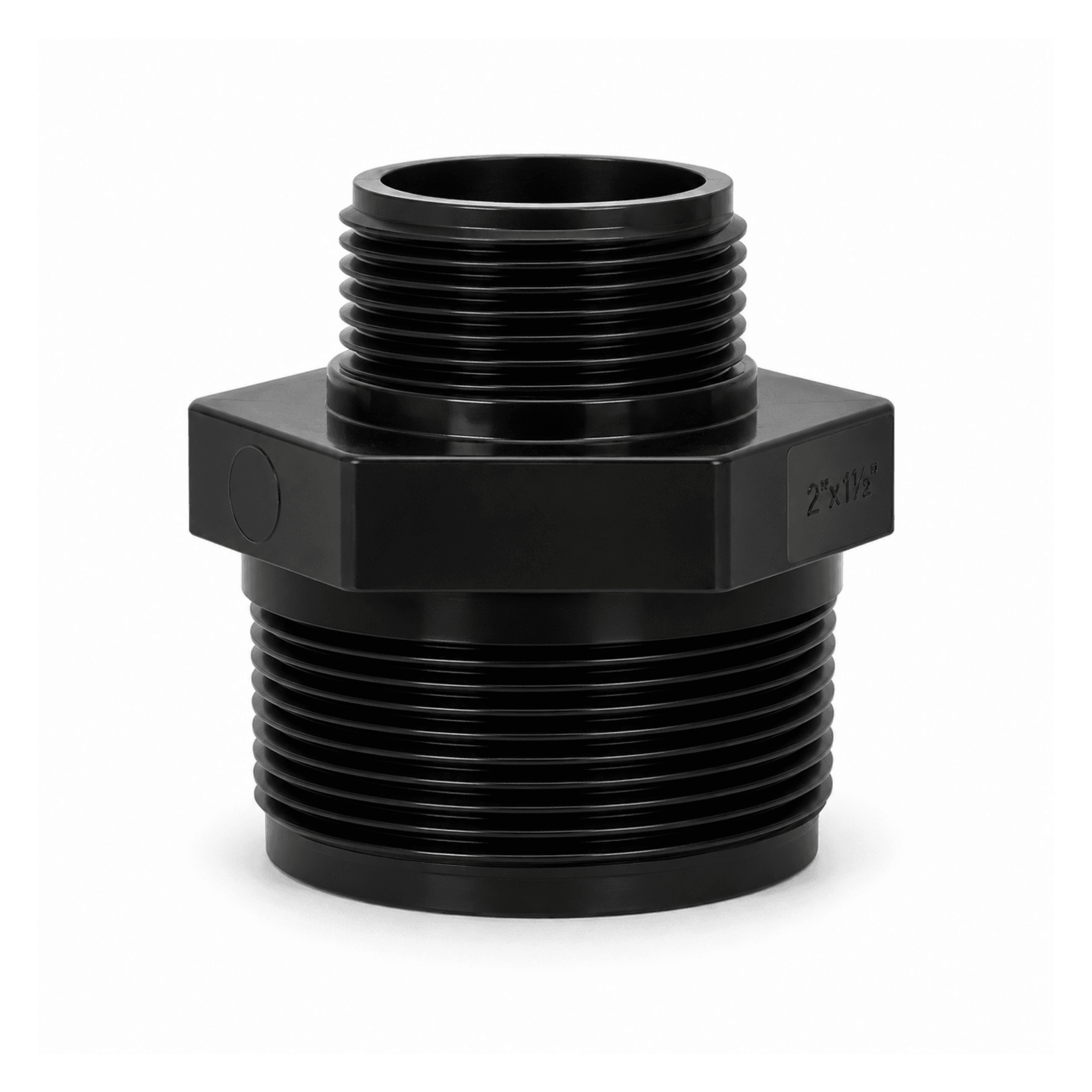 2" to 1" Threaded Reducing Nipple in Grey Swimming Pool Heat Pump Installation