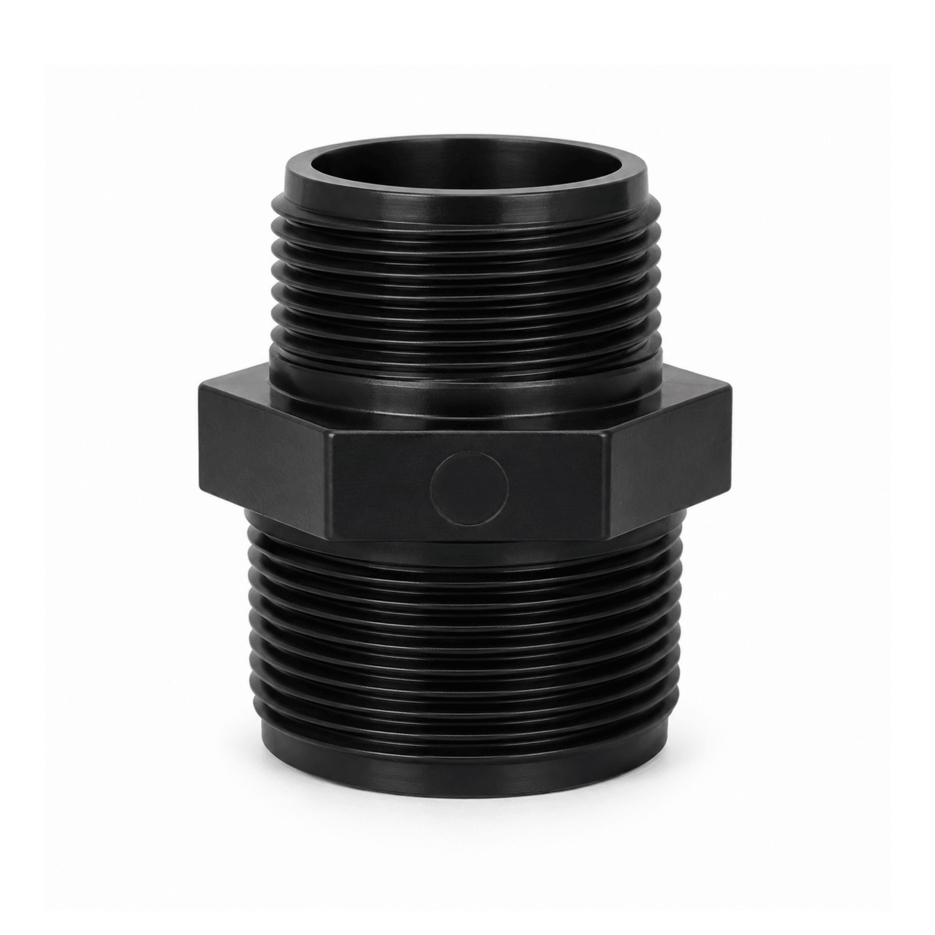 2" to 1.5" Threaded Reducing Nipple in Grey Swimming Pool Heat Pump Installation