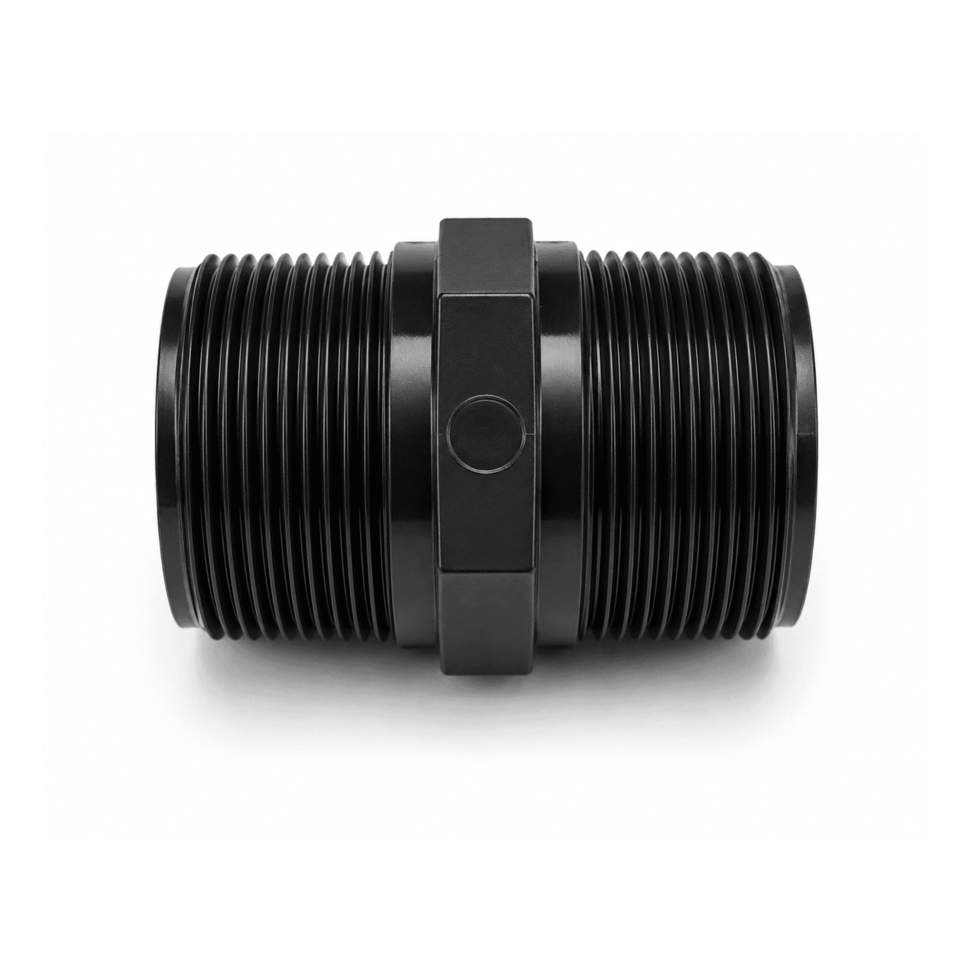 2" to 2" Threaded Nipple in Grey Joins two Intex Hoses Together
