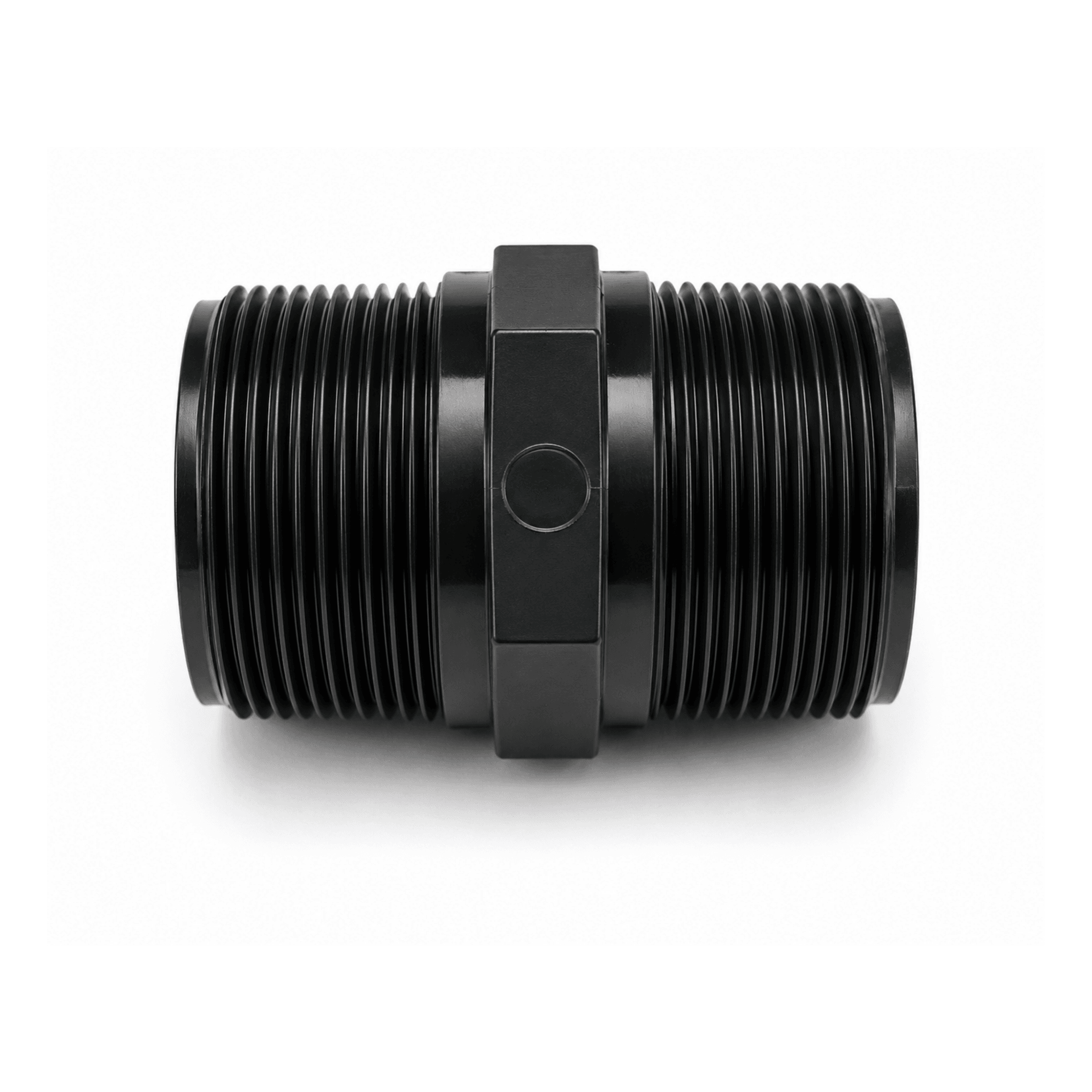 2" to 2" Threaded Nipple in Grey Joins two Intex Hoses Together