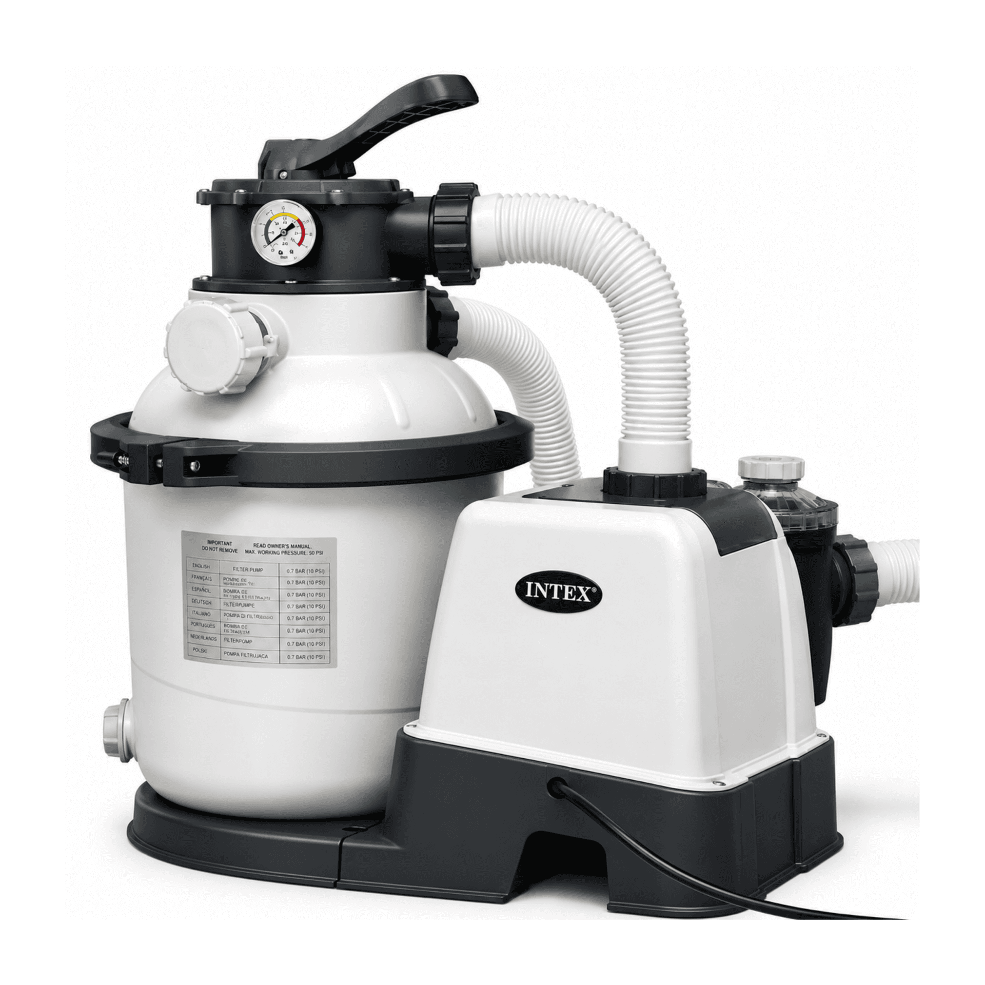 Intex Pool Filter Pump Krystal Clear Pump and Sand Filtration Set Models 1 to 4 for all Above Ground Swimming Pools