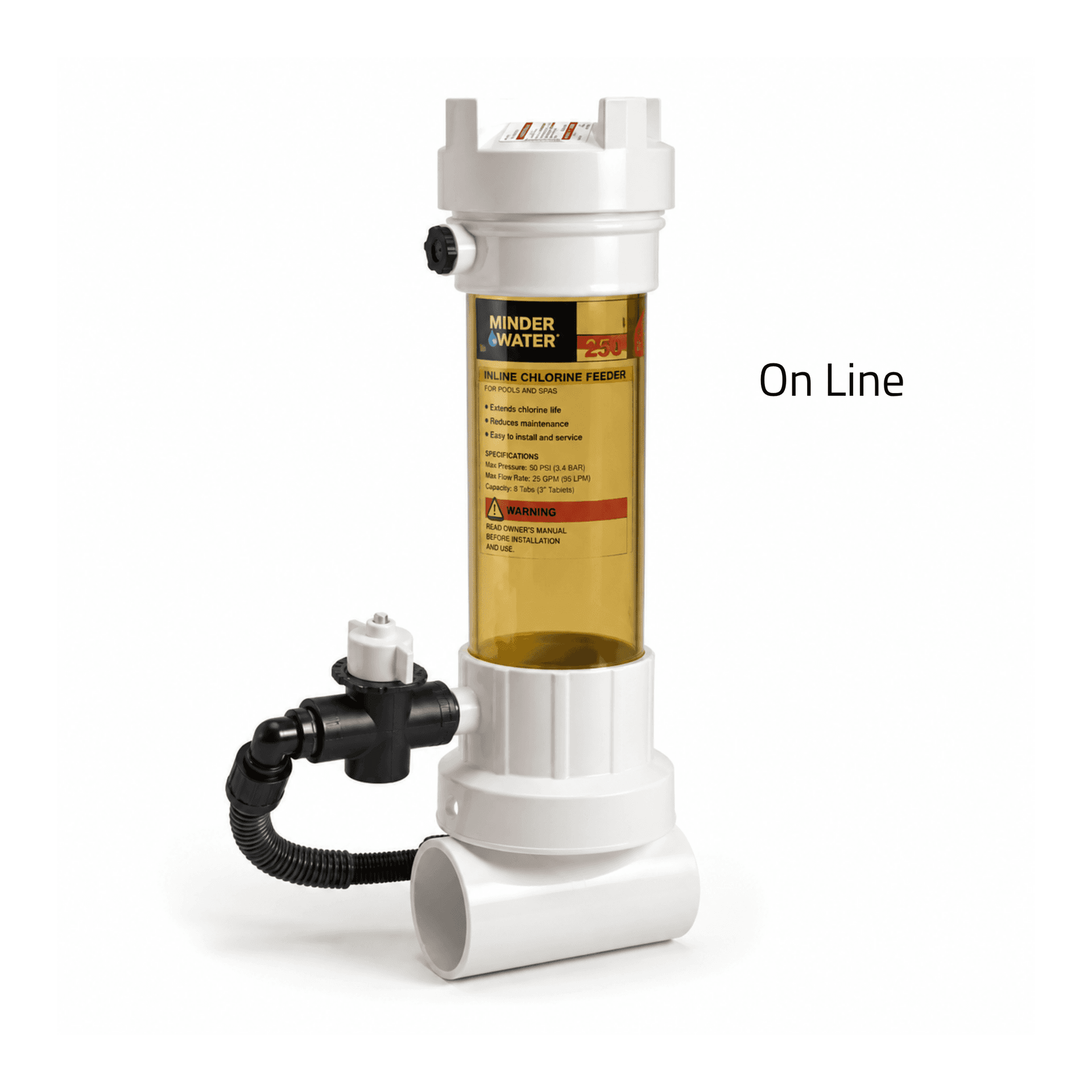 Rainbow Chemical Feeder for Chlorine or Bromine Tablets Pool Dosing for Swimming Pools